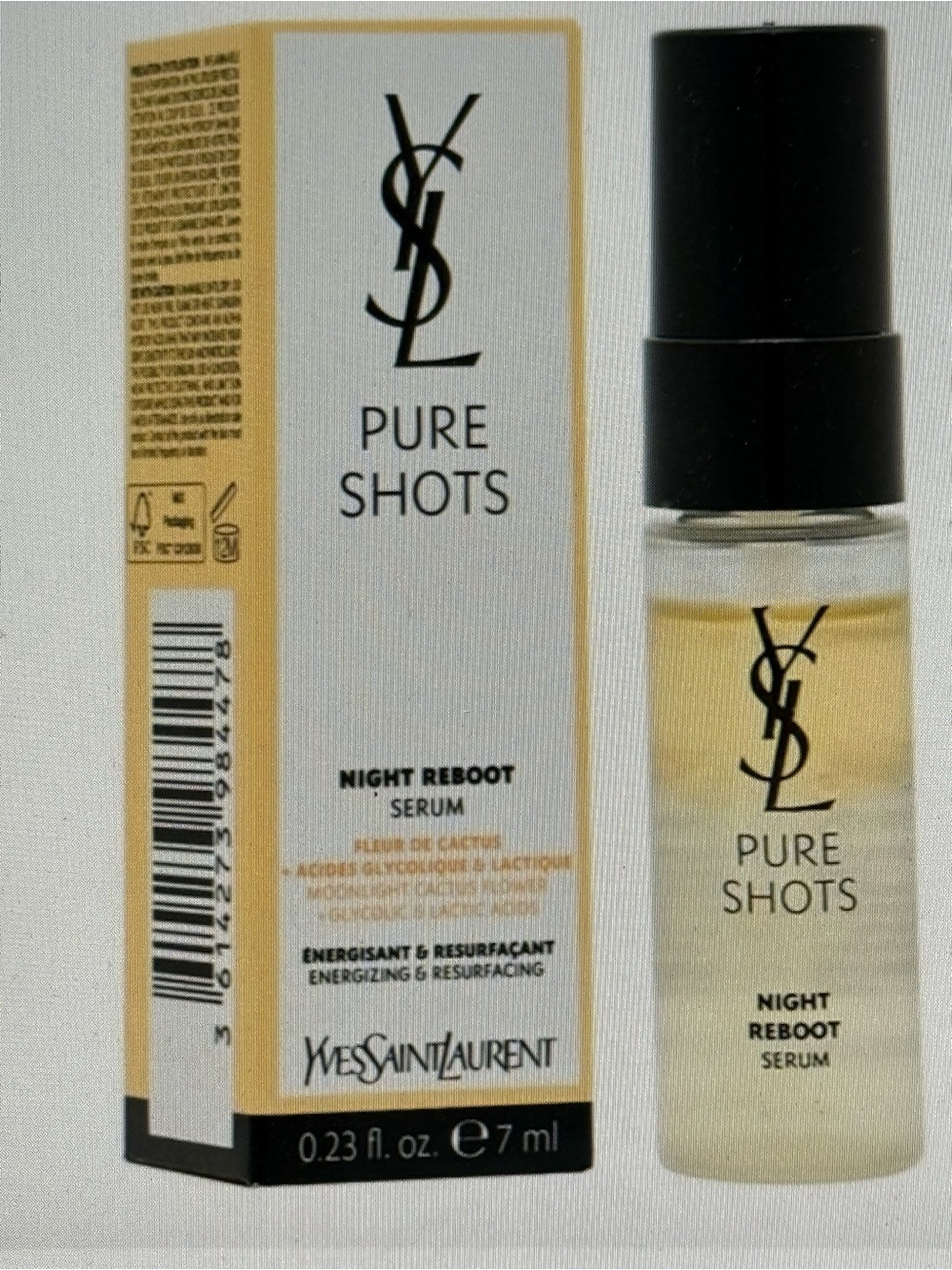Yves Saint Laurent Pure Shots Night Reboot Serum - .23 fl oz NIB